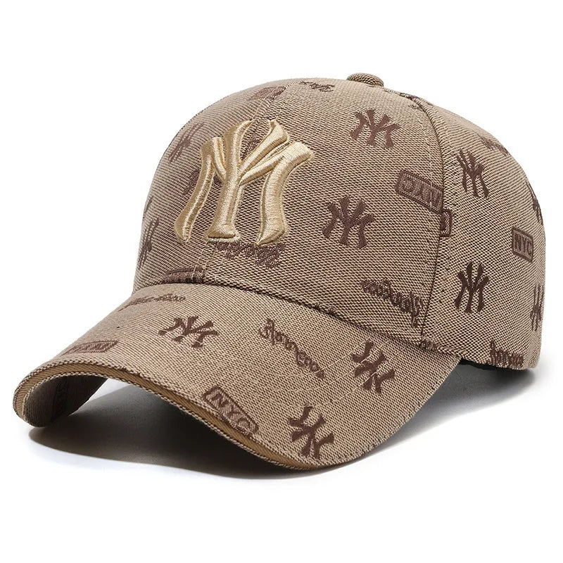 Unisex MY Letter Embroidery Baseball Caps Spring and Autumn Outdoor Adjustable Casual Hats Sunscreen Hat Sports Cap