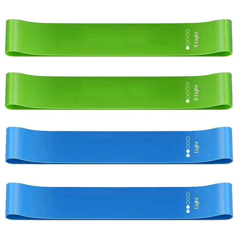 1/2/4 pcs Yoga Resistance Rubber Bands Fitness Elastic Bands Gym Strength Training Pilates Latex Elastic Bands Indoor Equipment