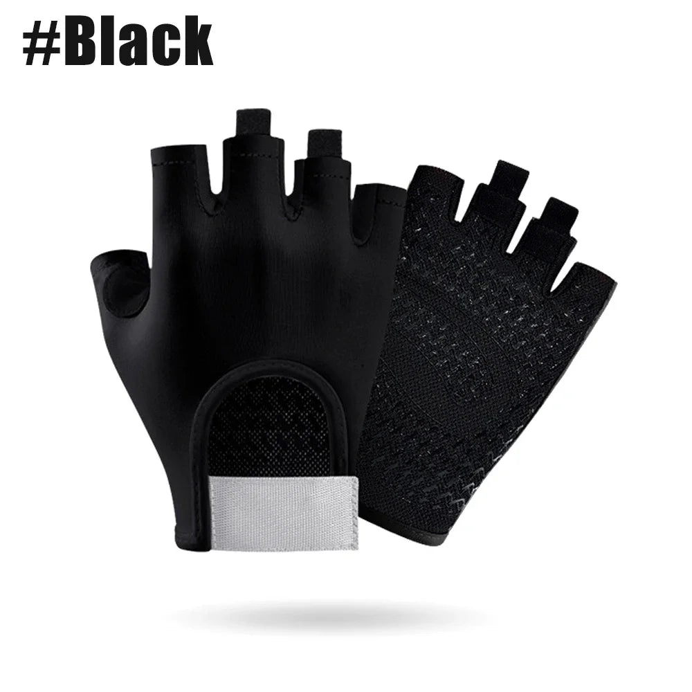 1Pair Workout Anti-Slip Gloves for Women Men, Breathable Adjustable Strap Gym Gloves for Weightlifting Cycling Gym Accessories