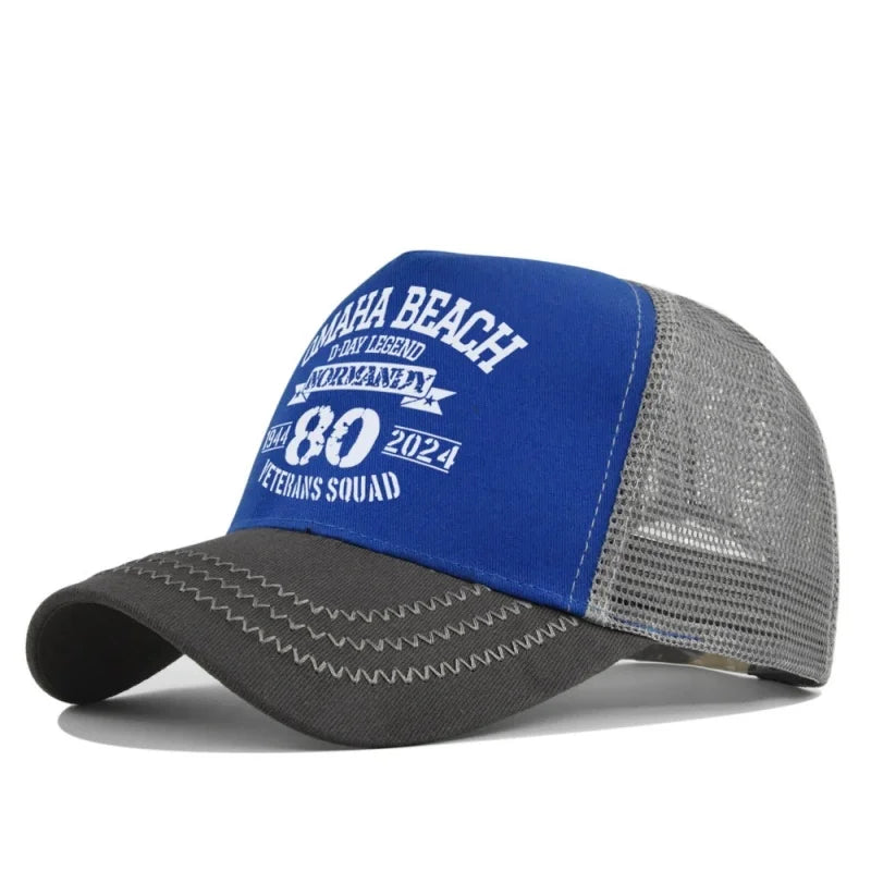 New Fashion Spring Summer Printed Mesh Breathable Baseball Cap Gorras Personality LOGO for Men WomenCouples Visor Hat Casquette