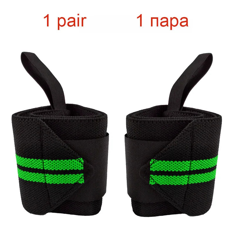 1 Pair Adjustable Bandages Weightlifting Wristbands Wrist Protector Brace Support Professional Sports Grey whole sale