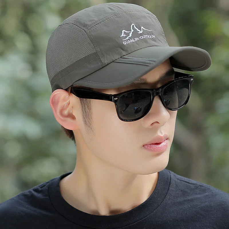 Summer Quick Drying Ultra-Thin Breathable Baseball Cap Men Women Snapback Folding Sport Outdoor Hiking Mountaineering Hat A138