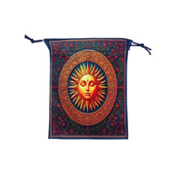Velvet Witch Cat  Tarot Card Bag With Halloween Pumpkin Drawstring Pouch For Divination Jewelry Astrology Dice Accessories Bag