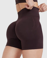 Effortless Seamless Shorts Women High Waist Workout Gym Shorts Scrunch Butt Yoga Shorts Athletic Tight Running Booty Biker Short