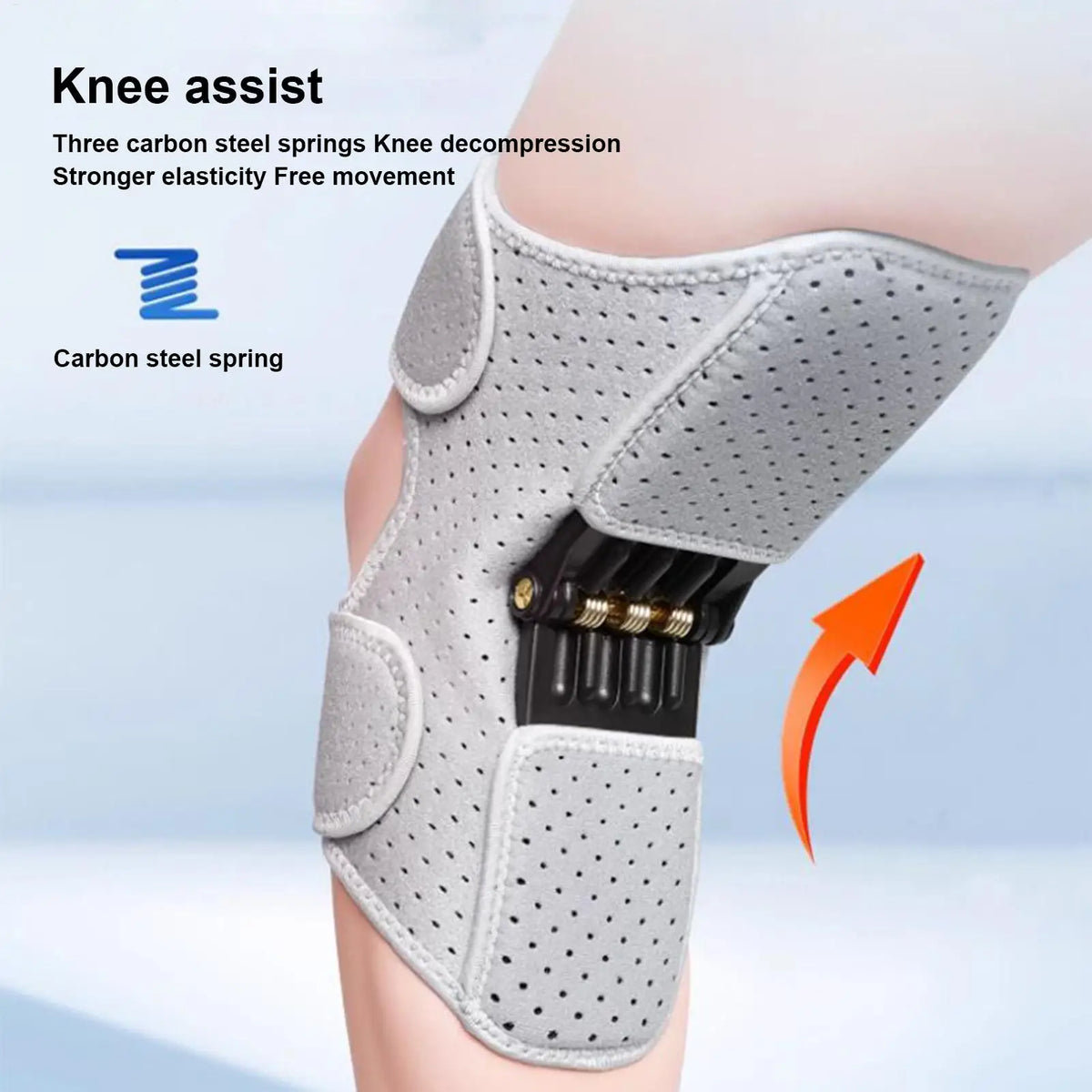 Knee Brace Joint Support Booster Adjustable Patella Pad Wrap Breathable Knee Assistive Device For Men Women Walking Sports Leg