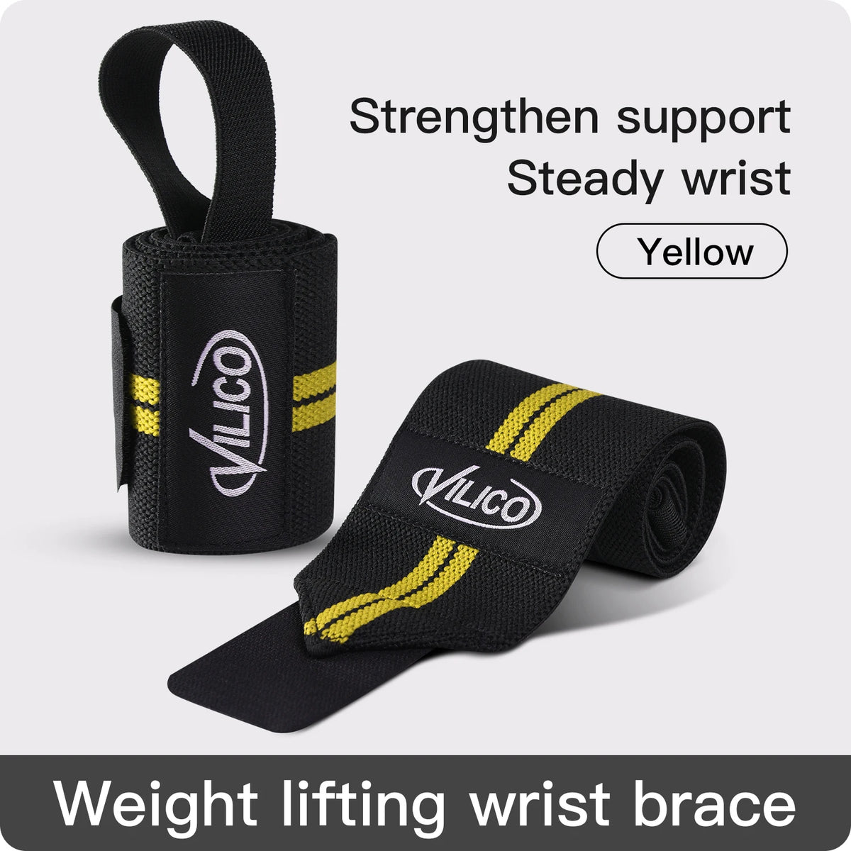 Men's and women's wristbands, wrist support straps, super strong weightlifting wristbands, bandages, fitness gym training