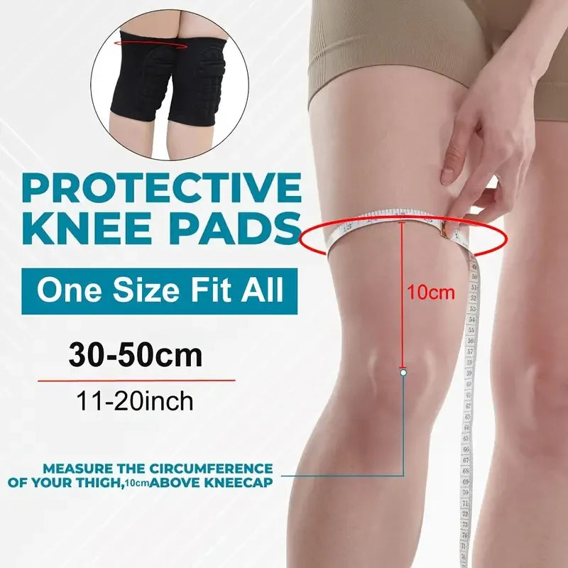 1Pair Protective Sponge Knee Pads for Yoga, Dance, Thickened Honeycomb Square Design for Kneeling For Women Men Sports Kneepad