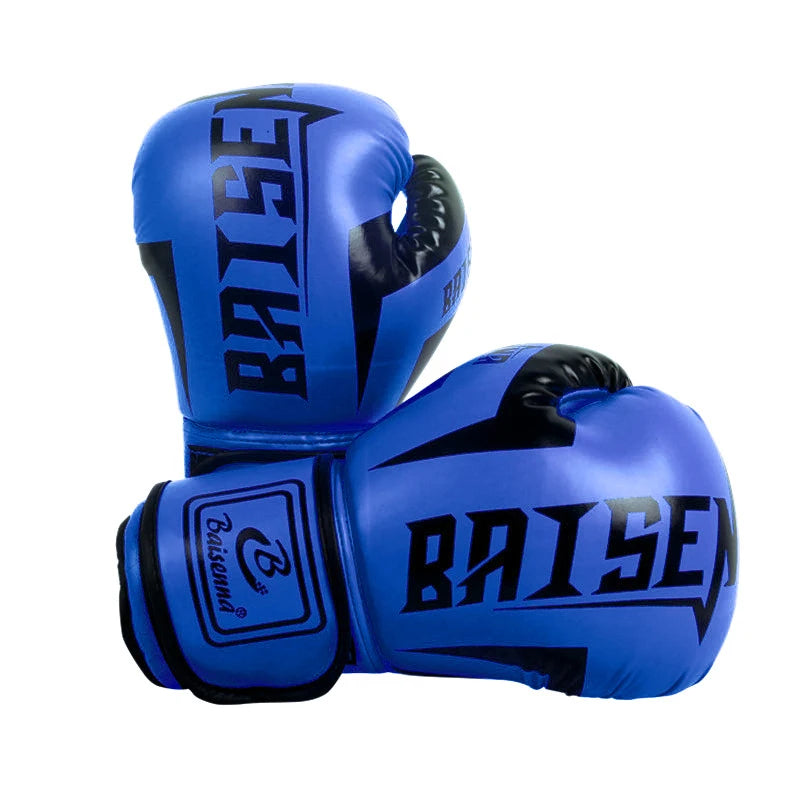 1 Paie Of 6 Oz 10 Oz Boxing Gloves Wear-resistant PU Leather Training Gloves Good Toughness Humanized Design Punching Gloves