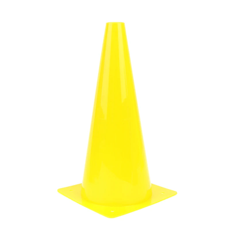 NEW 5Pcs 32CM Barrier Football Road Flat Training Cone Perforated Sign Obstacles Road Cones Soccer Basketball Training Equipment