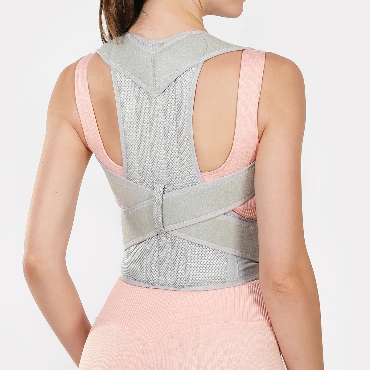VBOSi Women Men Adjustable Sporty Back Brace Waist Support Posture Corrector