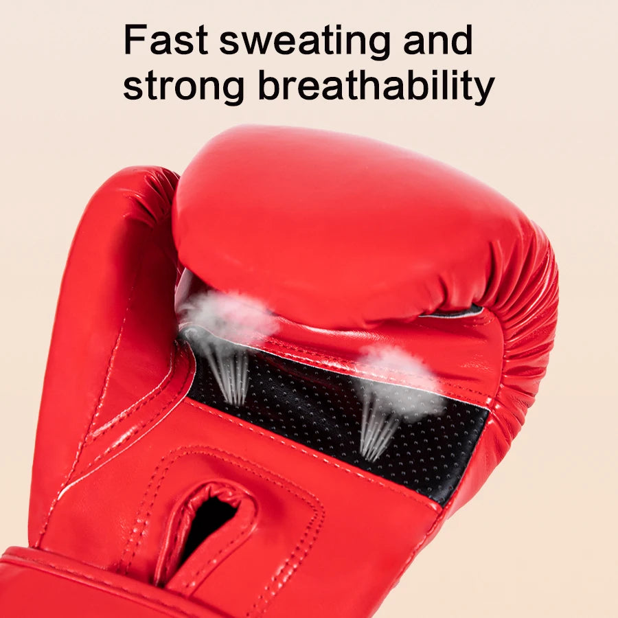 4/6/8/10oz Kids Women/Men Boxing Gloves Sanda Sparring Muay Thai MMA Karate Punch Training Mitts Kickboxing Boxe De Luva DEO