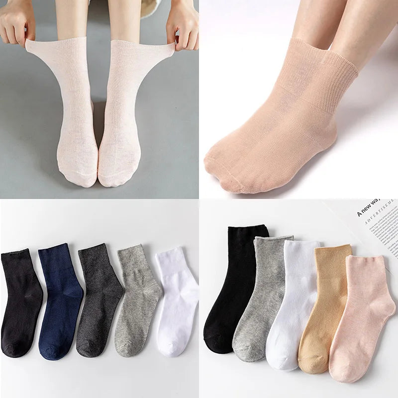 5 Paris Diabetic Socks Women Prevent Varicose Veins Socks Men Diabetics Hypertensive Patients Cotton Material Extra Size48,49,50
