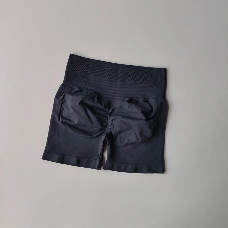 Peach Buttock Lifting Three-point Shorts Summer High Waisted Yoga Shorts Fashionable and Sexy Running Fitness Pants Solid Color