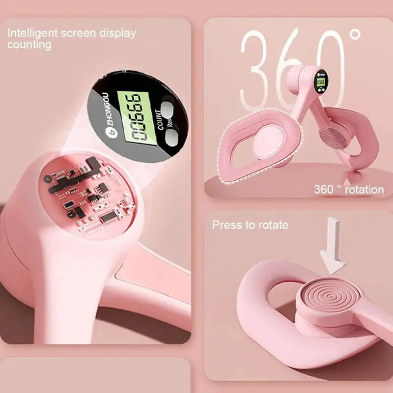 Pelvic Floor Kegel Exerciser with Fixed Lock, Thigh Toner for Inner Thigh & Leg Slimming Training