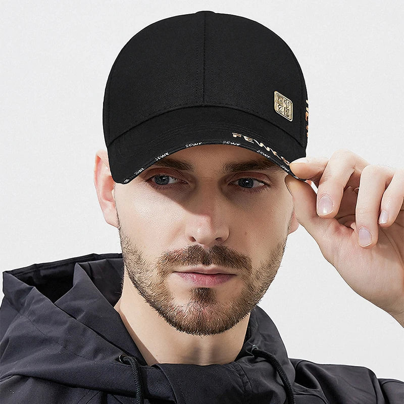 New Fashion High Quality Unisex Chinese Style Letters Embroidery Cotton Adjustable Baseball Cap Sun Hat Trucker Caps Dad Hats