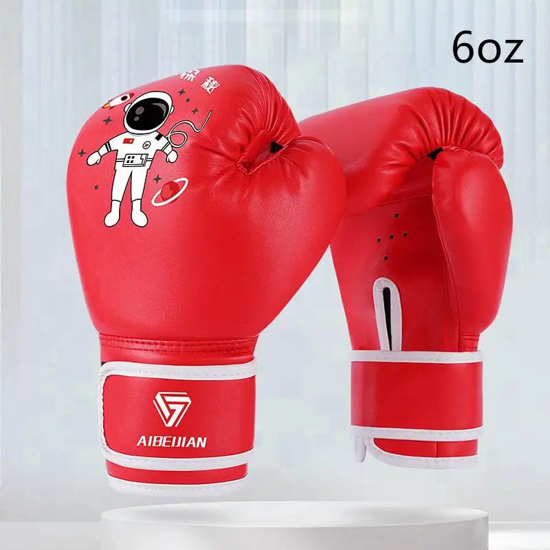 4/6 Oz PU Breathable Children's Adult Professional Sanda Muay Thai Taekwondo Neutral Breathable Boxing Gloves