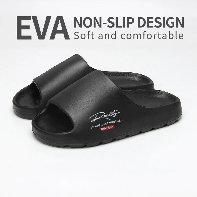 Comfortable And Lightweight Outdoor Slippers, Non-Slip Home Summer Beach Slippers, Same Style For Men And Women（No Shoe Box）