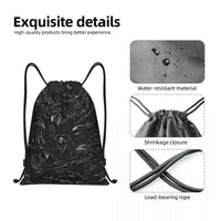 Custom Raven Rage Drawstring Backpack Sports Gym Bag for Women Men Halloween Witch Gothic Scary Crow Training Sackpack