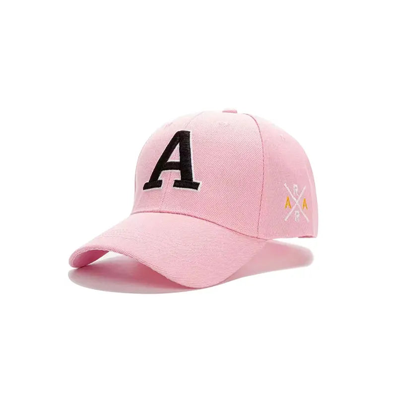 1 Summer Men's Embroidered A Letter Multi Color Duck Tongue Hat Outdoor Sports Baseball Hat