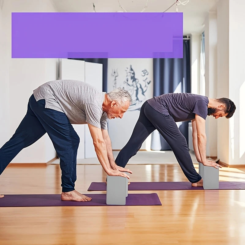 High-Density EVA Yoga Block 100% Odorless Foam Brick Slip-Resistant Firm Support Fitness Prop For Pilates & Deep Stretching
