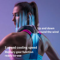 720 Degree Cooling Neck Hanging Fan Rechargeable Semiconductor Cooling Bladeless Mute Fan Portable Wearable Summer Air Cooler