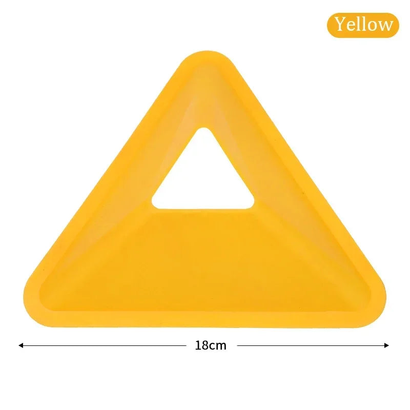 10PCS Triangle Football Training Disc Marking Agility Training Cones for Kids Adult Soccer Practice Portable Sports Equipment