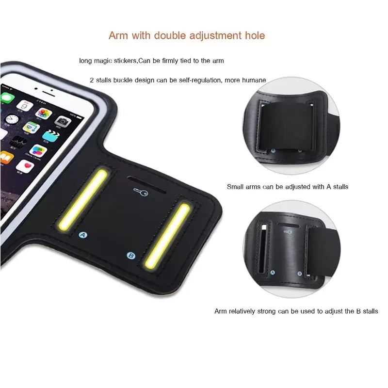Outdoor Sports Smartphone Holder Gym Cycle Running Phone Bag Arm Band Mobile Phone Armband Cases For Samsung For iPhone Holder