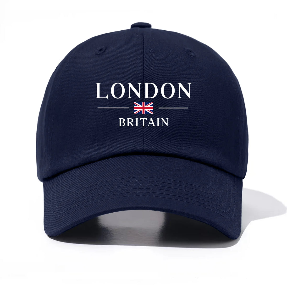 1pc London Print  Baseball Cap for Adults,  Minimalist Retro Style Casual Soft Adjustable Dad Hat, Perfect As Gift