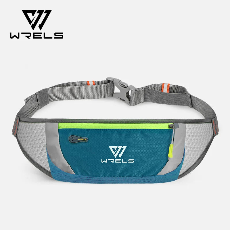 WRELS Waterproof Waist Pack with Adjustable Belt Slim Utralthin Waist Bag Breathable Running Gym Marathon Cycling Waist Belt Bag