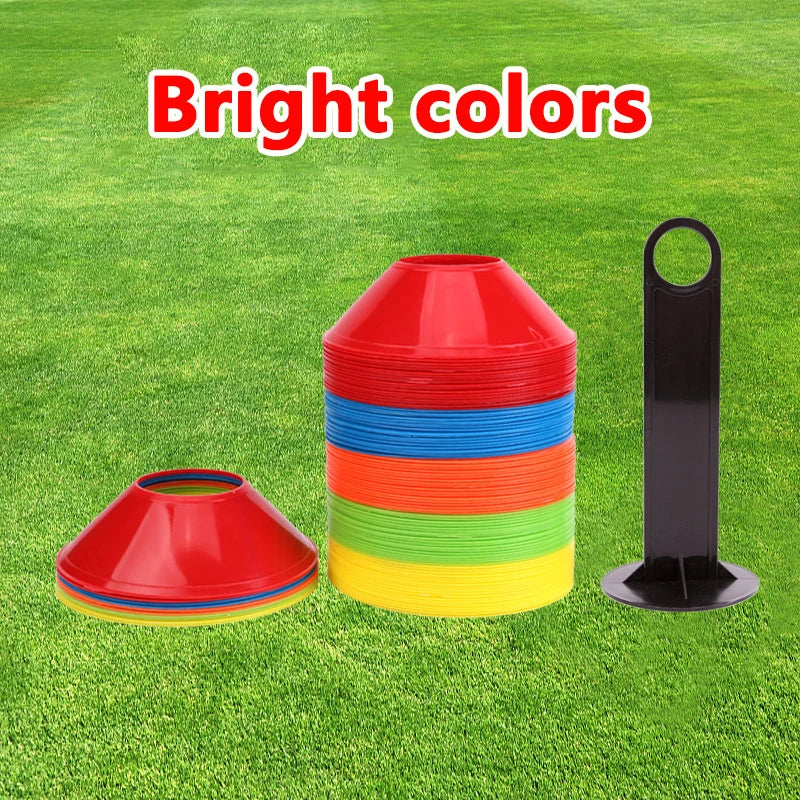 10pcs Cone Set Small round logo plate Football Training obstacle sign For Kid obstacle Avoiding Sport Training Accessories