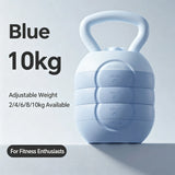 Adjustable Water Fillable Kettlebell 2-10KG Variable Weight Kettle Bell Portable Home Gym Equipment for Full Body Glute Leg