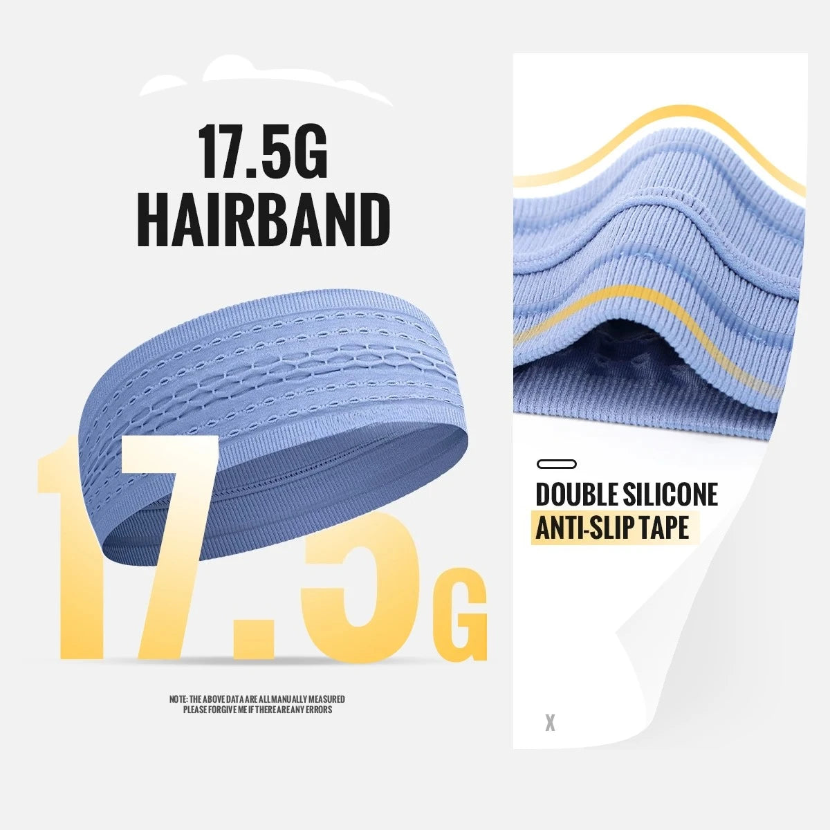 1PC Non-Slip Sport Headbands Moisture Wicking Workout Sweatband for Men & Women Fitness Running Cycling Football Yoga Hairband