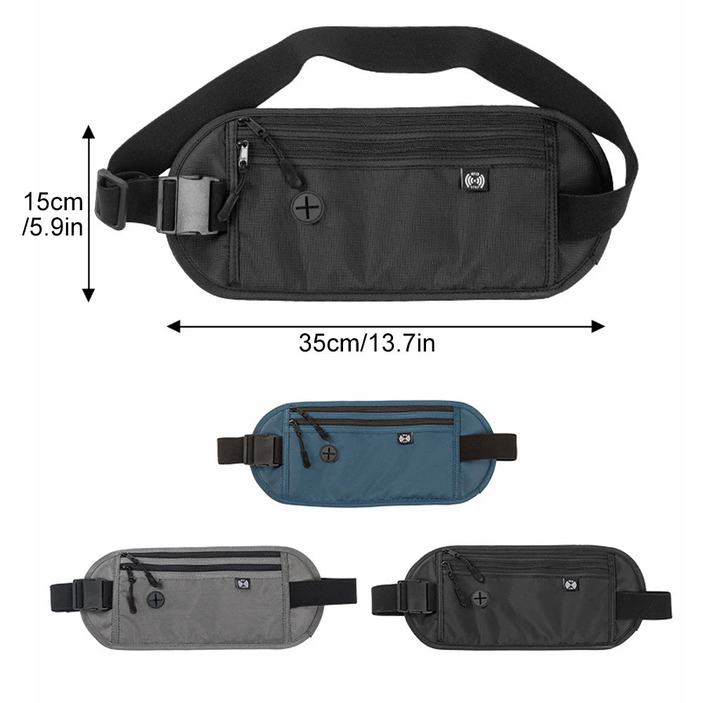 Sport Fanny Pack for Travel - Adjustable Running Belt, Phone Pouch & Essentials Holder for Hiking, Jogging,Outdoor