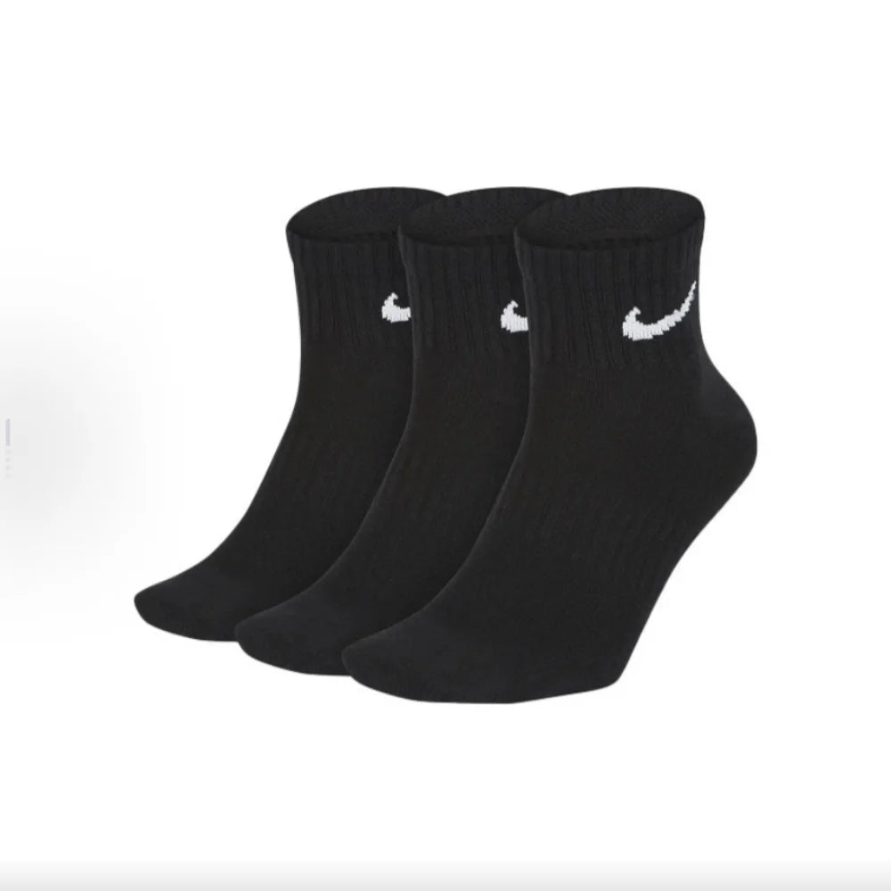 Nike Everyday Cushion Crew Logo Running Crew Socks Unisex Combo Pack White SX7664-100