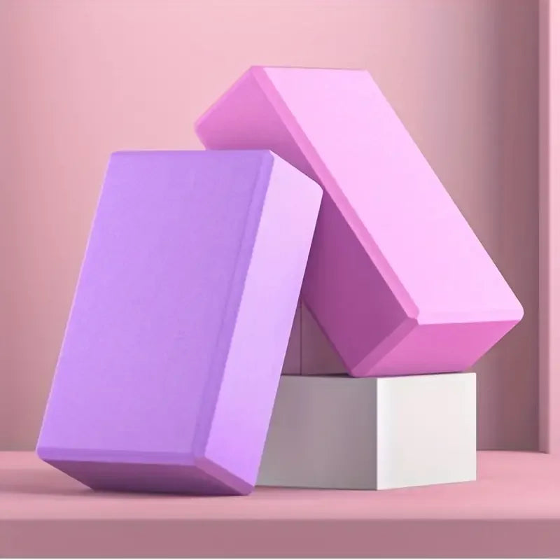 1-2 Pcs Yoga Blocks Bulk Eva Foam Block Pack Exercise Brick Foam High Density Soft Non Slip Yoga Accessories for Exercise