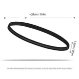 HOMEFISH 2PCS Elastic Silicone Sport Headband, Anti‑Slip Lightweight Hairband for Men Women Fitness Gym Cycling Outdoor Sports