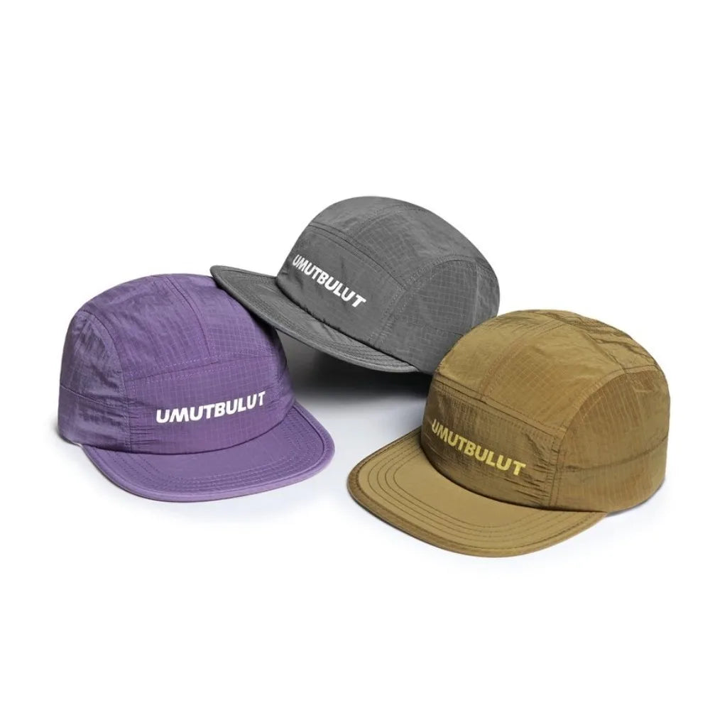 5 Panel Embroidered Letter Quick Dry Mesh Cap - Unisex Outdoor Running Cycling Hat, for Men Women Sports Fashion, Headwear