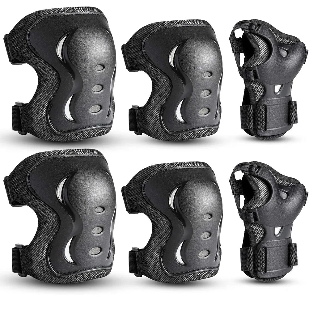 6Pcs kids Knee Pad Elbow Pads Guards Protective Gear Set for Roller Skates Cycling Skateboard Inline Skatings Scooter
