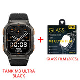 KOSPET TANK M3 Ultra GPS Smart Watch Men Military Grade Compass Altimeter Barometric 480mAh 60Day Battery IP69K 5ATM Waterproof
