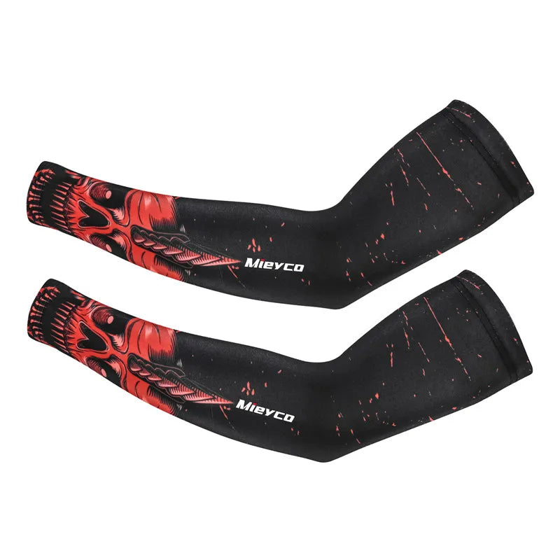 Mieyco Cycling Arm Sleeve Breathable Quick Dry UV Protection Running Ice Fabric Arm Sleeves Fitness Basketball Sunscreen Bands