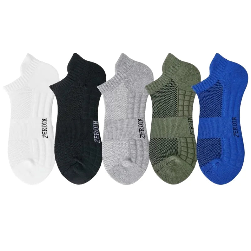 5Pairs Men's Cotton Sports Socks Breathable Sweat Absorbent & Odor-Resistant High Quality Women's Sock Comfortable Unisex sox