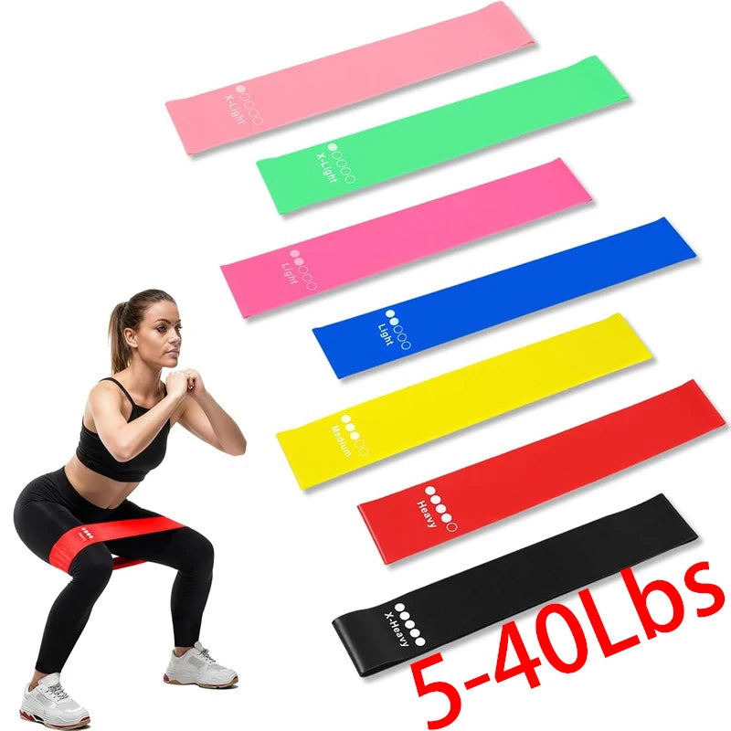 Fitness Resistance Bands Set Rubber Loop Strength Training Workout Expander Yoga Gym Equipment Elastic Pilates Gym Sports