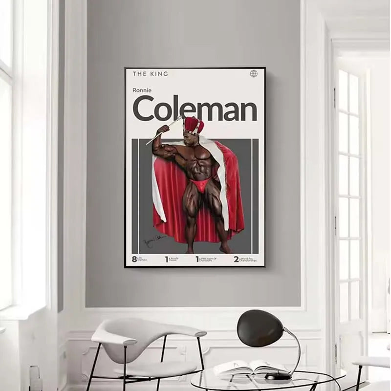 Motivation Bodybuilder Poster Bumstead Coleman Mr Olympia Art Prints Gym Canvas Painting Wall Art Picture Home Living Room Decor
