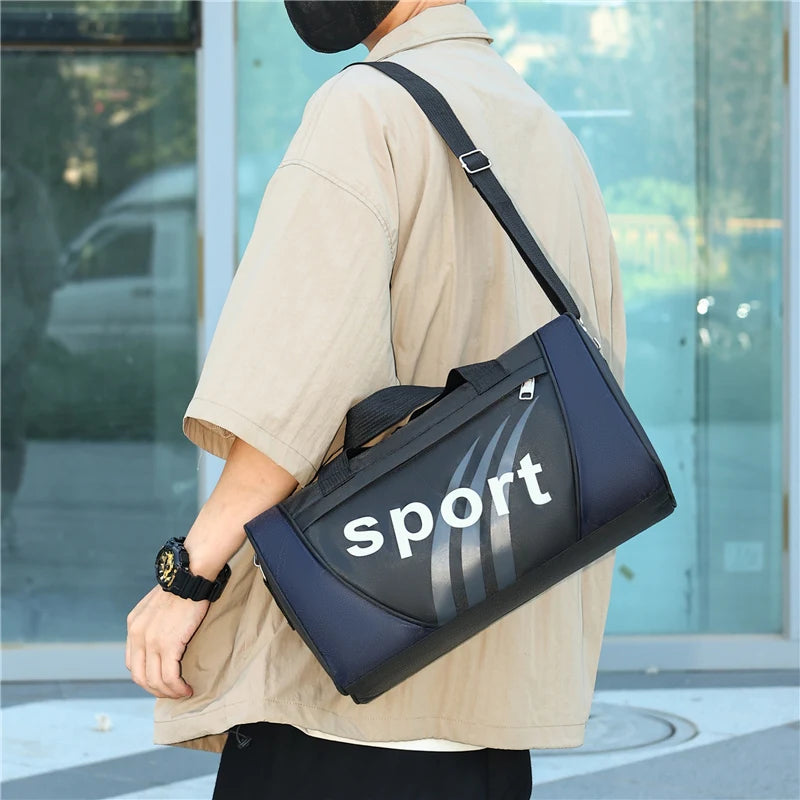 Unisex Gym Bag Outdoor Crossbody Shoulder Backpack Carry On Travel Bag Personalized Duffel Overnight Travel Yoga Sports Bag