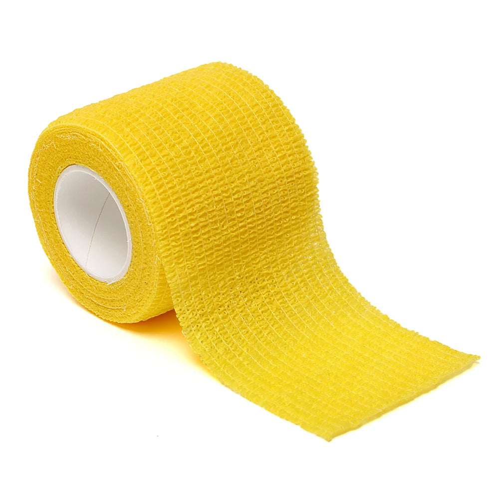 18 Colors of 4.8-Meter Elastic Sports Self-Adhesive Bandages, Protecting Fingers, Ankles, Palms, and Shoulders, Knee Protection