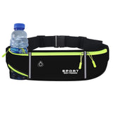 Running Belt Waist Bag with Water Bottle Holder Sports Fanny Pack Women Men Hydration Phone Holder Pouch Banana Bag