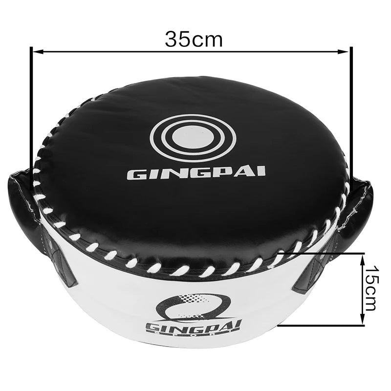 GINGPAI High Quality PU Boxer Big Round Target Shield Hand Foot Focus Mat Karate Taekwondo Kick Boxing Pads