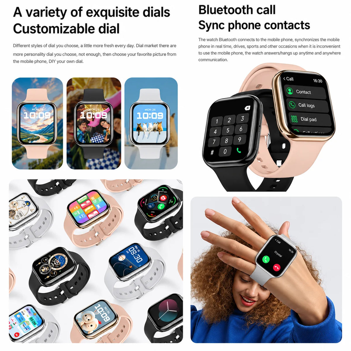 iOS New Watch Series 11 Smartwatch Ultra HD AMOLED Heart Rate GPS IP68 Waterproof Sport Fitness Wireless Call Original Bracelet