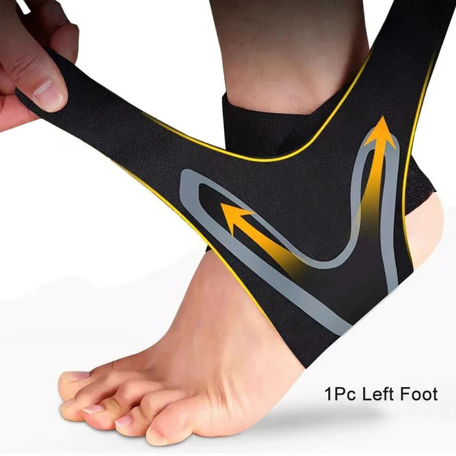 1 Pc Ankle Brace Support Compression Sleeve Elastic Plantar Fasciitis Pain Relief Foot Bandage Protective Wrap Sports Socks