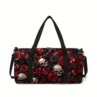 Classic Popular New skeleton 3D Printed Large Capacity Travel Bags Barrel Shape Crossbody Bag Outdoor Sports Bags Gym Yoga Bag